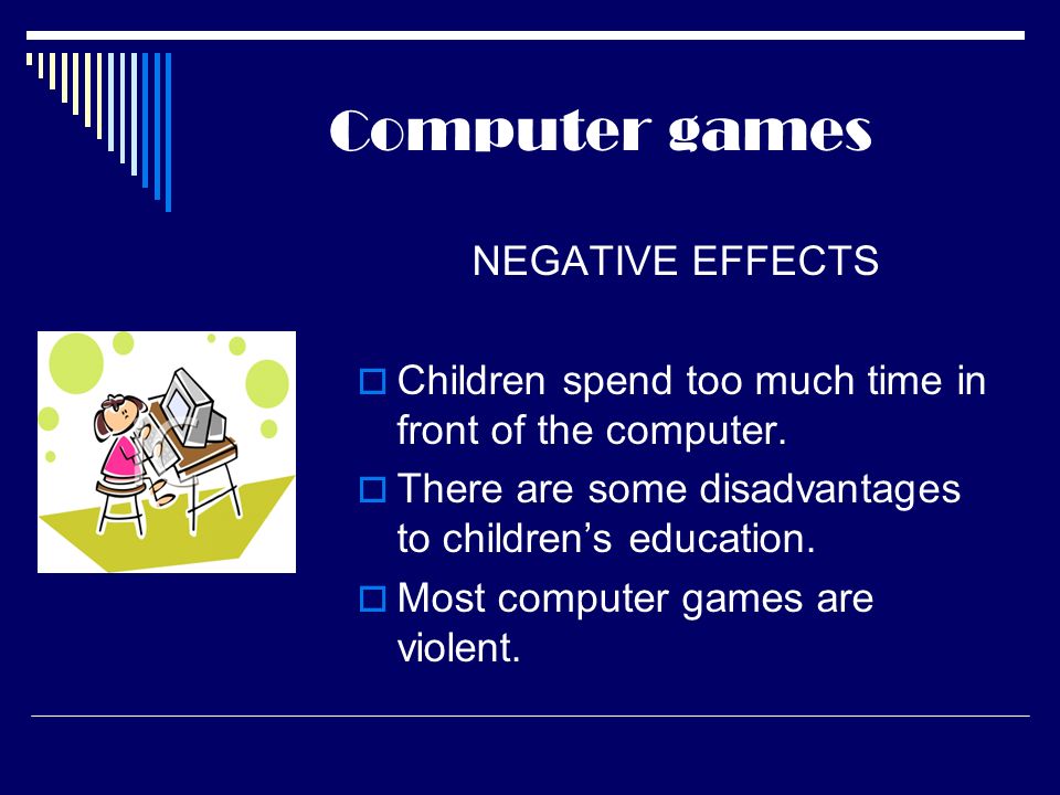 Effects of Computer Games in Education Essay
